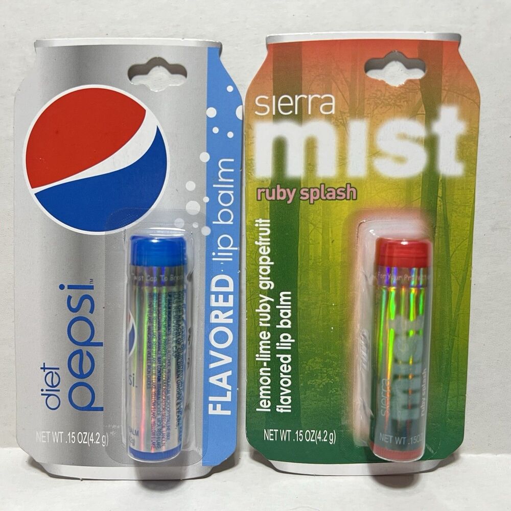 Vintage 2011 Sierra Mist Ruby Splash Lip Balm Sealed Blister Pack Lotta Luv Y2K